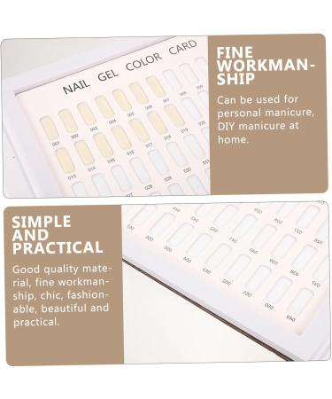 Mikinona 120 Nail Display Color Card Paint Sample Cards Nail Book Nail Art Display Book Nail Polish Color Chart Nail Display Book Nail Gel Polish Nail Tips Color Chart Hair Paper Coating - Buy Online on GoSupps.com