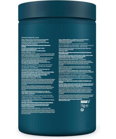 Kinetica Vanilla Taste Plant Protein 1kg | Vegan Protein Blend | 23g Protein/Serving | 33 Portions of Pea & Rice Protein - Buy Online on GoSupps.com
