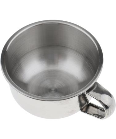Buy Gazechimp Stainless Steel Men's Shaving Bowl with Handle | Durable Shaving Mug for Shaving Soap - International Shipping Available - Buy Online on GoSupps.com