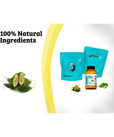 DR WAKDE'S Karela Powder (Bitter Gourd | Bitter Melon) - 500g (1.1lb) | Pure Raw & Dried Powder | Ayurvedic Herb | Vegan | Nothing Added Nothing Removed | Same Day Dispatch - Buy Online on GoSupps.com