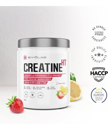 CREATINE HT | Pure Creatine Monohydrate Powder | Enriched with Beta-Alanine and HMB | Muscle Performance Booster | S - Buy Online on GoSupps.com