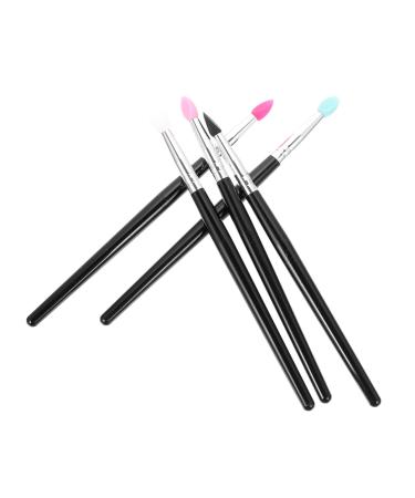 Hemoton 5pcs Silicone Eyeshadow Brush Lipstick Applicator Makeup Brush Cosmetics Brush Makeup Lip Brush Makeup Accessory Makeup Tool Lipstick Lip Mask Applicator Eyeshadow Brush Applicator