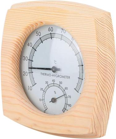 Buy Cheotime 2-in-1 Sauna Thermometer & Hygrometer | Wooden Hygrothermograph for Accurate Indoor Temperature & Humidity Measurement | Perfect Sauna Room Accessories - Buy Online on GoSupps.com