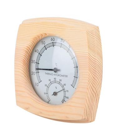 Sauna thermometer sauna thermometer and hygrometer made of wood high-temperature-resistant temperature moisture meter sauna accessories for bathrooms welding current room