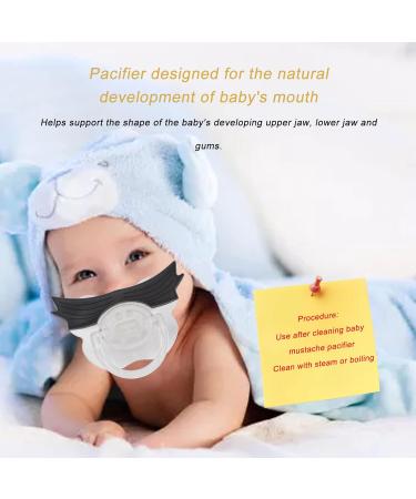 Zjchao Baby Schnuller - Safe Nighttime Pacifier with Funny Beard Design for Newborns - International Shipping Available - Buy Online on GoSupps.com