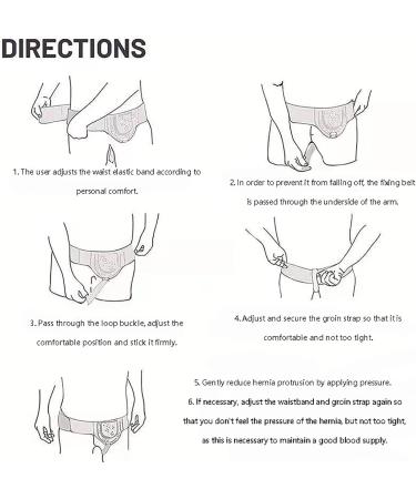 CCXRC Hernia Support Belt | Adjustable Inguinal Truss for Single & Double Hernias | Removable Compression Pads & Groin Straps | Black - Buy Online on GoSupps.com