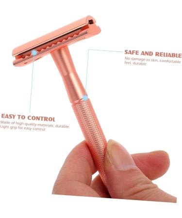 Fomiyes 5 Manual Safety Razor for Women - Double-Edged Lady Shaver with Long Handle & Blades - Perfect for Beard & Body - Buy Online on GoSupps.com