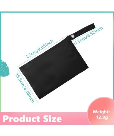 CHEERYMAGIC Wet Bag Baby Cloth Nappy Wet Bags Waterproof Wet Dry Bag Outdoor Organiser Bag for Baby Items 2 Zipper Pockets Washable Travel Dry Wet Bag for Beach Pool Daycare Gym A4-CSNBD (Black) - Buy Online on GoSupps.com