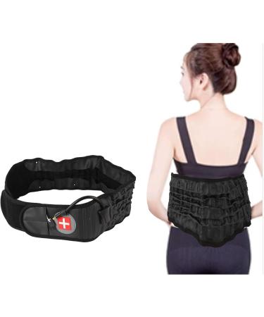 Hzyyier Adjustable Lumbar Traction Belt - Inflatable Lower Back Support for Men | Home Use | Size Adjustable All-Round Comfort - Buy Online on GoSupps.com
