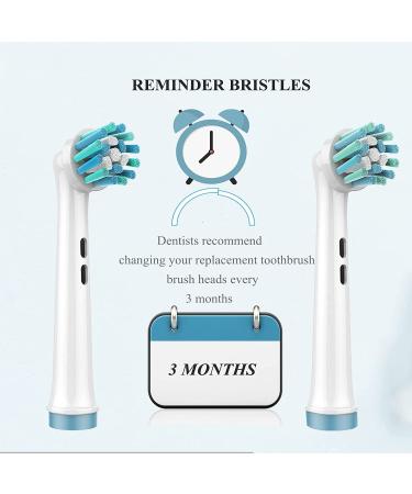 YEOSLL Replacement Brush Heads for Oral B Electric Toothbrush - Pack of 8, Compatible with Precision Clean, Cross Action, Pro 1000, Sensitive - Oral B Braun Replacement Heads - Buy Online on GoSupps.com