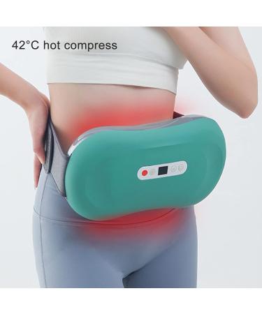 Waist Massage Belts | Heat Belly Wrap with Vibration for Lumbar Pain Relief Ideal Gift for Men & Dads (Green) - Buy Online on GoSupps.com