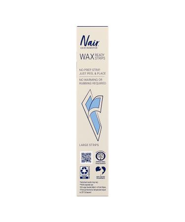 Nair Sensitive Ready Wax Strips 40 ct - Legs & Body | Fast & Easy Hair Removal - Buy Online on GoSupps.com