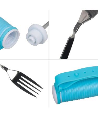 Adaptive Utensils Angled Fork and Spoon Set Anti-shake Eating Auxiliary Tableware The Elderly Self-feeding Learning Bendable Handle Utensils - Buy Online on GoSupps.com