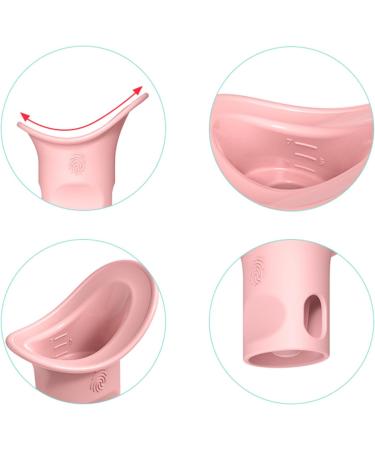 Eye Rinse Cup - Portable Eye Flush Kit Silicone Eye Washer | Soft Eye Bath Eye Cleaner Cup with Scale for Eye Washing Refresh and Clean Tired Eyes Pink - Buy Online on GoSupps.com