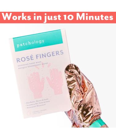 Patchology Rose Fingers Hand Mask - Moisturizing Gloves for Dry & Cracked Skin - Buy Online on GoSupps.com