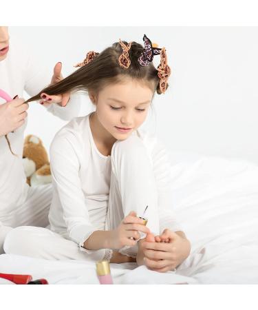 40-Piece Soft Foam Hair Rollers Set - DIY Hair Styling Tools in Black, Brown & Leopard Dot - Buy Online on GoSupps.com