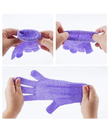 10 Pairs Exfoliating Bath Gloves - 100% Nylon Double Sided Scrubber in 10 Colors - Spa & Shower Accessories - Buy Online on GoSupps.com