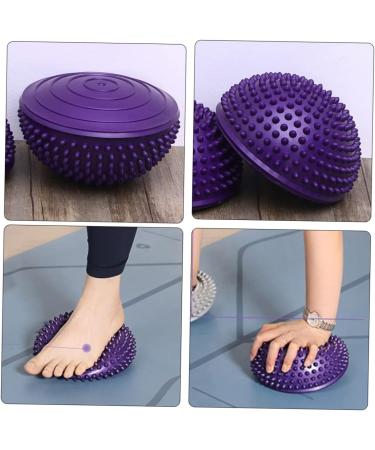 Minkissy Durian Ball Massage Device - Deep Tissue Trigger Point Relaxation & Foot Massager - Fitness Lacrosse Ball for Office Use - 16x16x8cm Purple - Buy Online on GoSupps.com