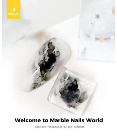 Burano Marble Nail Gel Polish - Blooming Marble Tints for DIY Nail Art (Black) - Buy Online on GoSupps.com