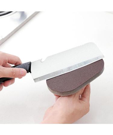 Pot Scrubbers - Kitchen Scrubbers - Emery and PP Handle Rust Removal Magic Wipe with a Handle Emery Brush to Oil Tristo Brown - Buy Online on GoSupps.com