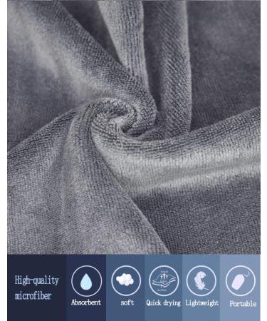 VIcolour Microfiber Face Cloth 12x12 Inch 12 Pack - Grey Makeup Remover & Facial Washcloths - Buy Online on GoSupps.com