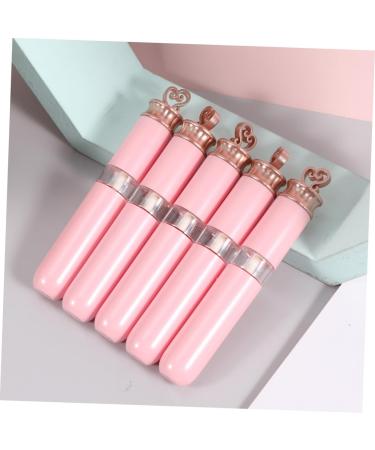SOIMISS 5 pi ces Tubes Gloss L vres Plastique Vide Forme de C ur R utilisables et Rechargeables pour Liquide L vres DIY Flacons Portables Rose - Buy Online on GoSupps.com