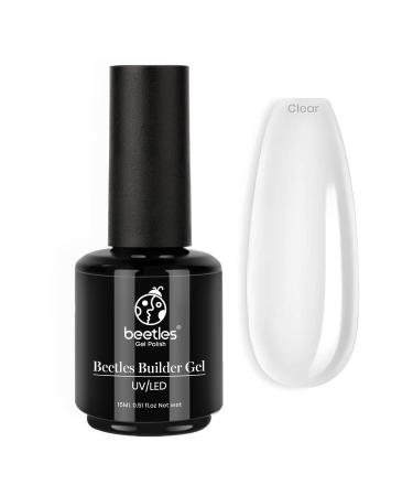 Beetles Gel Polish Beetles Builder Gel 7 in 1 Nail Builder Strengthener Gel Clear Color Hard Gel Builder Extension Nail Gel for Holiday Nail Art Design Gift for Girls