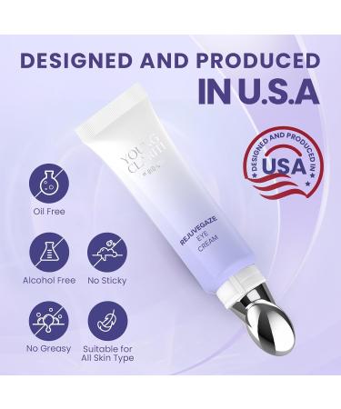 Retinol Eye Cream - Anti-Aging Under Eye Treatment for Dark Circles & Puffiness with Lotus Leaf Extract | Made in USA - Buy Online on GoSupps.com
