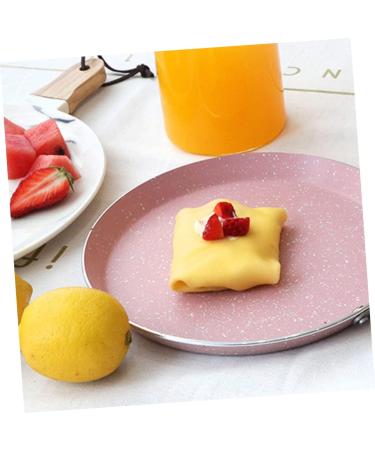 PRETYZOOM Frying Pan Utensil Fine China Crepe Pan Egg Omelet Fry Pan Egg Pan Kitchen Making Supplies Mini Nonstick Pan Round Frying Pan Pizza Pan Cooking Utensils Pink Non Stick 22X34X5 Pink - Buy Online on GoSupps.com