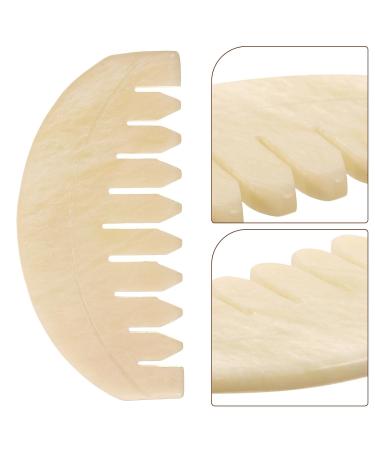 Baluue Jade Scalp Massage Comb - Chinese Gua Sha Style Antistatic Hair Growth Tool for Women - Buy Online on GoSupps.com