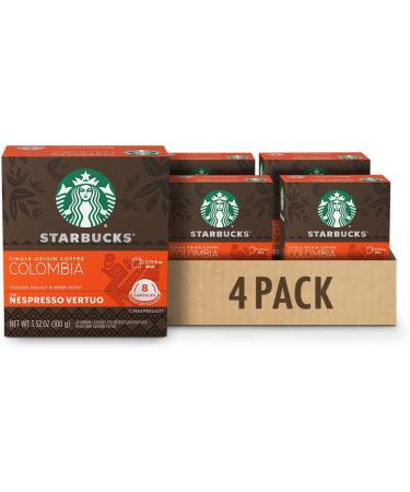 Starbucks By Nespresso Single Origin Columbia Coffee Pods 32 Count & Veranda Blend for Nespresso Vertuo Blonde Roast Coffee Pods 8 K-Cup Capsules Pack of 4 - Buy Online on GoSupps.com