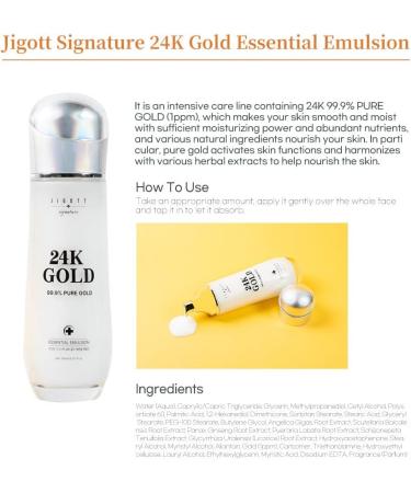 Buy Signature 24K Gold Essential Skin Care Set | Toner Emulsion & Cream - Korean Skincare for Radiant Skin - International Shipping Available - Buy Online on GoSupps.com