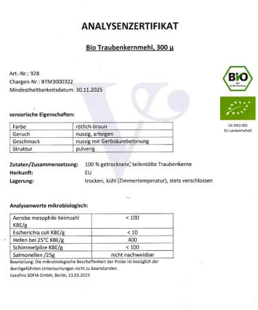 Bio OPC Grape Seed & Aronia Powder Capsules - 120 Vegan 420mg - Organic Vitamin C from German Grapes - Buy Online on GoSupps.com