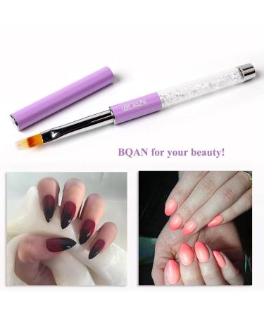 BQAN Nail Ombre Brush with Rhinestone Handle for Gel Nails | Gradient Painting Tool for Nail Design - Buy Online on GoSupps.com