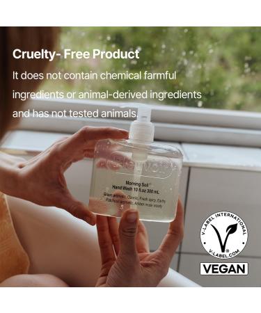 Pleuvoir Morning Soil Hand Wash 10 fl.oz | Moisturizing & Vegan | Cruelty-Free for Sensitive Skin | Amber Musk & Woody Scent - International Shipping Available - Buy Online on GoSupps.com