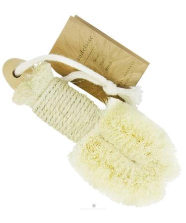 Baudelaire Sisal 6 Inch Nail Brush - Exfoliating Hand and Foot Scrubbing Tool - Buy Online on GoSupps.com