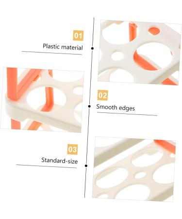 KOMBIUDA Fridge Eggs Holder Egg Grid Eggs Clear Plastic Containers Clear Plastic Tray Plastic Egg Holder Household Crisper Transparent 22.3X16.2X10.1CM - Buy Online on GoSupps.com