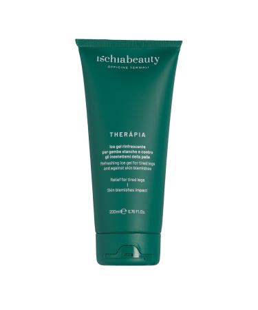 Ischia Beauty Icy Leg Gel | 250ml Refreshing Ice Gel | Provides relief and freshness to tired legs | Tones firms and fights cellulite and stretch marks | With thermal water from the island of Ischia