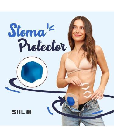 SIIL Ostomy Shield | Stoma Guard & Protector | Premium Ostomy Supplies & Bag Cover in Blue - Buy Online on GoSupps.com