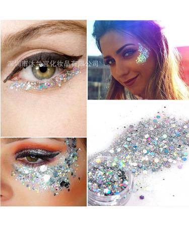Face Jewels Stickers & Glitter Set for Festival, Rave, Party - Mermaid Crystal Temporary Tattoos - 6 Sets with 4 Boxes of Face Gems - Buy Online on GoSupps.com