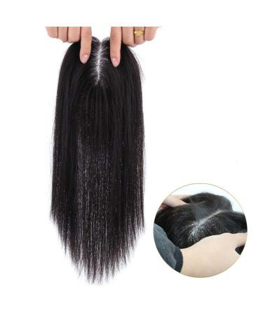 100% Human Hair Topper | Hand-Tied Clip-In Mono Crown Hairpieces for Women | 10 Dark Brown Extensions - Buy Online on GoSupps.com