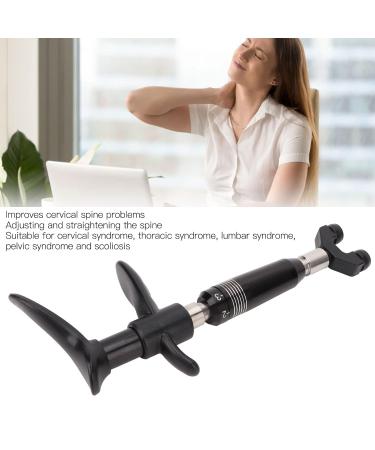 Chiropractic Adaptation Correction Tool - 4 Heads 6 Levels Portable Spinal Adjuster & Massage Device - Light and Manual Therapy - Buy Online on GoSupps.com