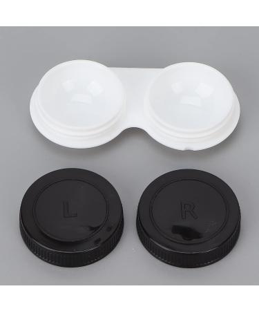 Contact Lens Container Cute Tweezers Contact Lens Box Square Shape Black Portable for Daily Use - Buy Online on GoSupps.com