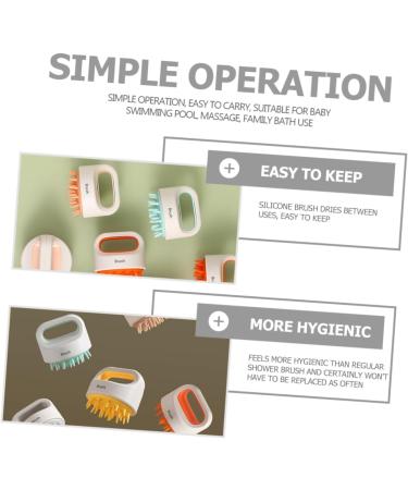 FRCOLOR Shampoo Brush For Kids Massage Hair Comb Head Scalp Massager Comb For Cleaning Hair Scalp Brush Brushes Abdominal Muscles Soft Brush Body - Buy Online on GoSupps.com