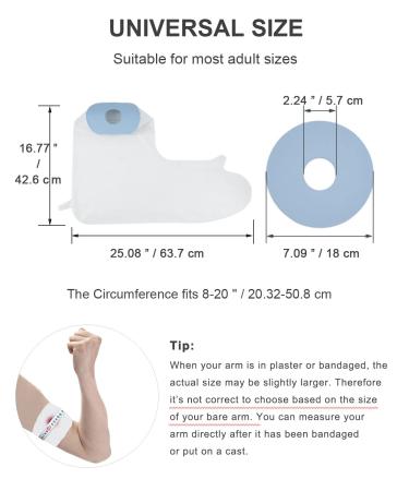 CureSquad Arm Cast Waterproof Cover - Shower and Swimming Arm Cast Protector - Buy Online on GoSupps.com