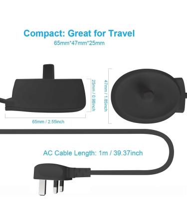 Oral B UK 3 Pin Electric Toothbrush Replacement Charger - Compatible with Braun Type 3757 - Black - Buy Online on GoSupps.com