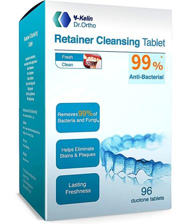 Y-kelin Orthodontic Retainer Cleansing Tablet 96 Tablet (96 Count (Pack of 1))