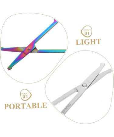 Mipcase 6 Pcs Nose & Ear Hair Cutters Set - Titanium Stainless Steel Trimmers for Facial & Baby Hair - Assorted Colors - Buy Online on GoSupps.com