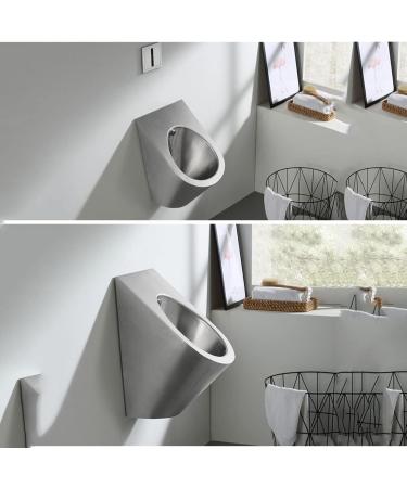 Stainless Steel Smart Flushing Urinal Tank Wall-Mounted Men's urinals Vertical Toilets in Public restrooms for Home Improvement Office Buildings Hotels Clubs (Single Piece Urinal) - Buy Online on GoSupps.com