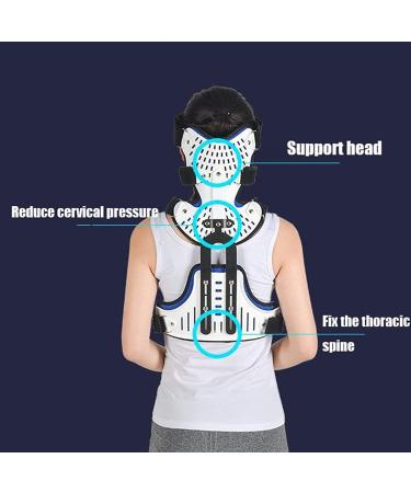 Saddle Cervical Thorax Orthesis - Adjustable Head & Neck Support Brace for Post-Trauma Recovery - Black - Buy Online on GoSupps.com
